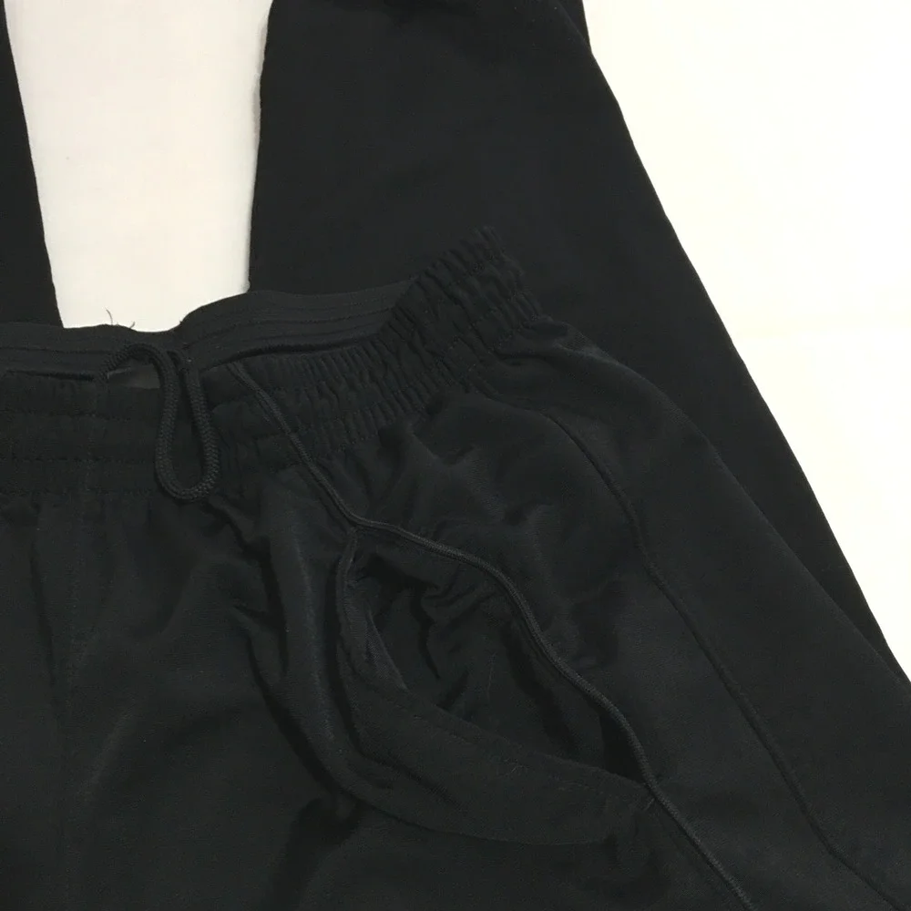 Jordan Track Pants Mens Large Black Jumpman Logo Elastic Waist Zipper Leg